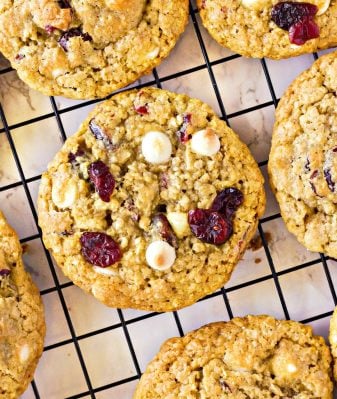 OATMEAL CRANBERRY WHITE CHOCOLATE CHIP COOKIES RECIPE