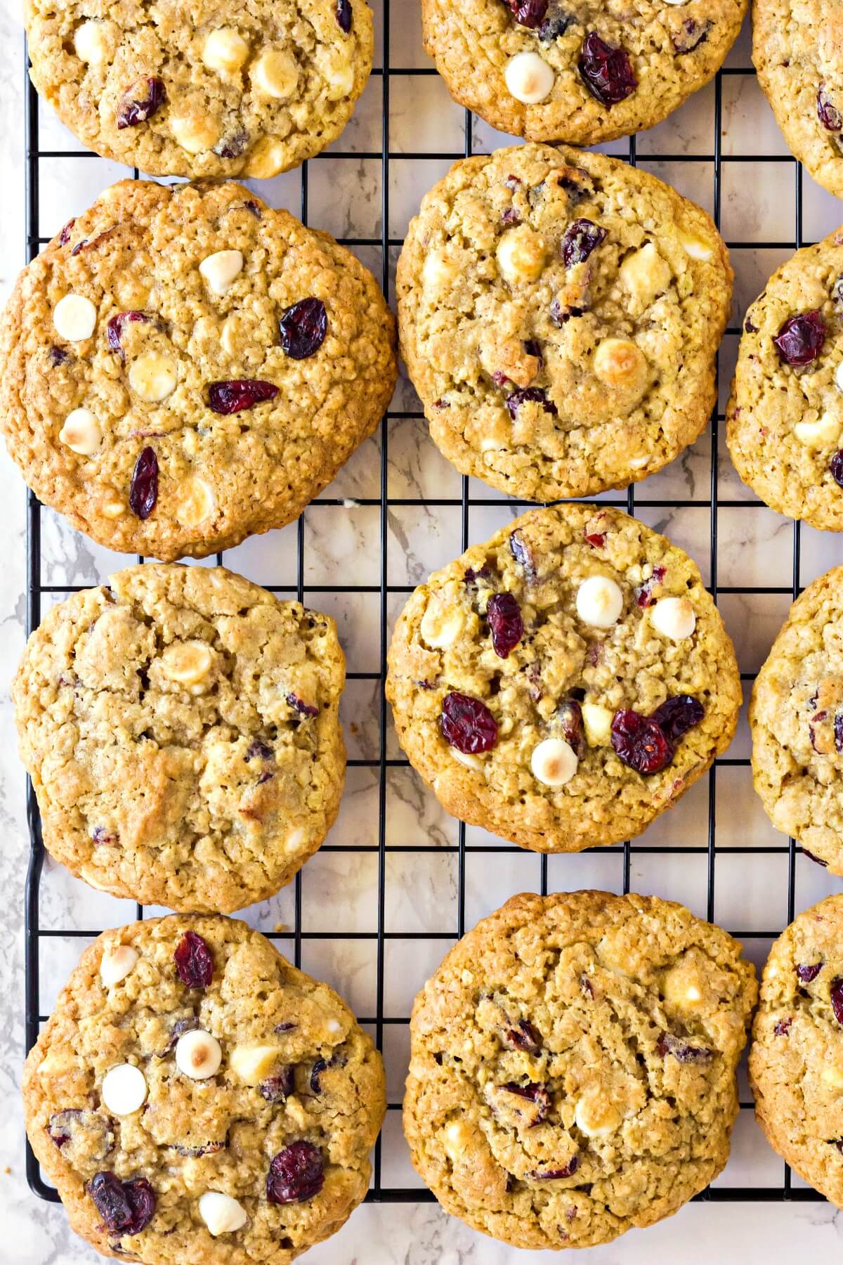 White Chocolate Cranberry Oatmeal Cookies Story