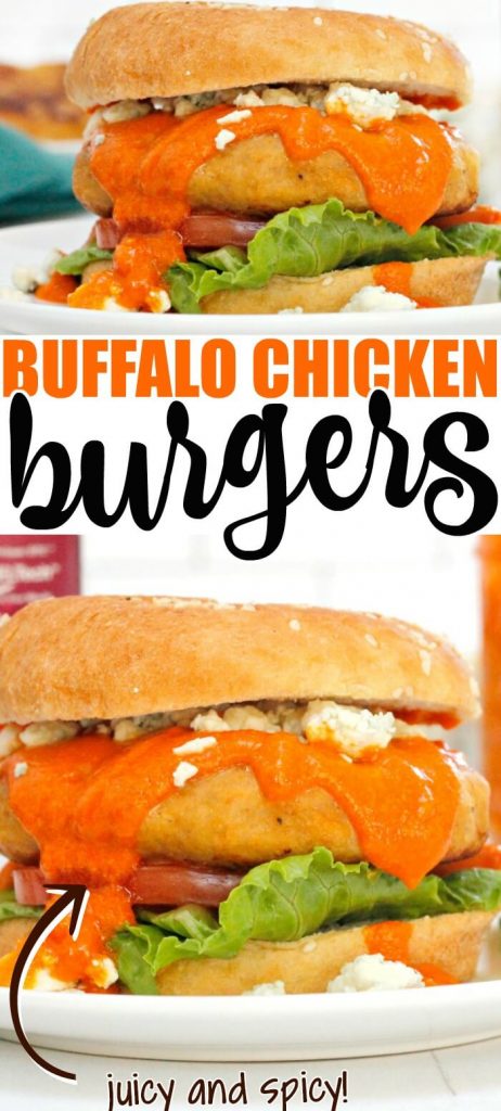 BEST BUFFALO CHICKEN BURGERS