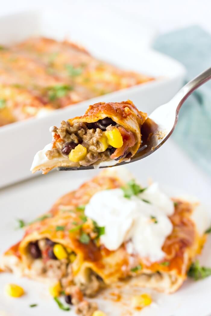 EASY BEEF ENCHILADA RECIPE
