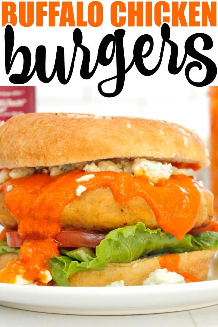 EASY BUFFALO CHICKEN BURGER RECIPE