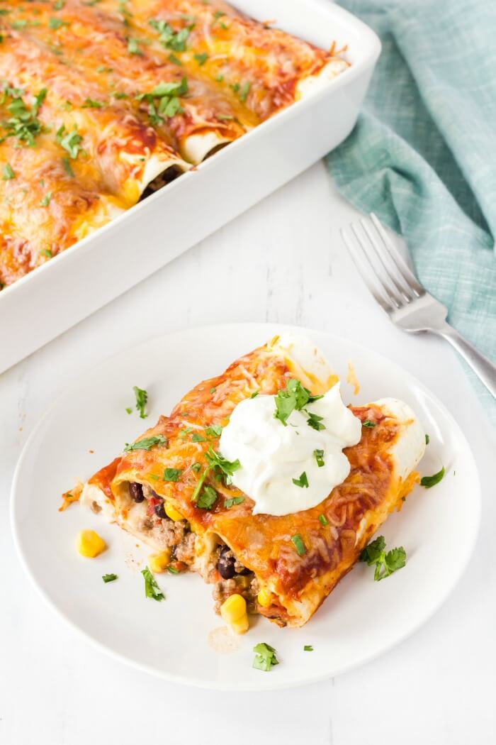 HOMEMADE BEEF ENCHILADAS
