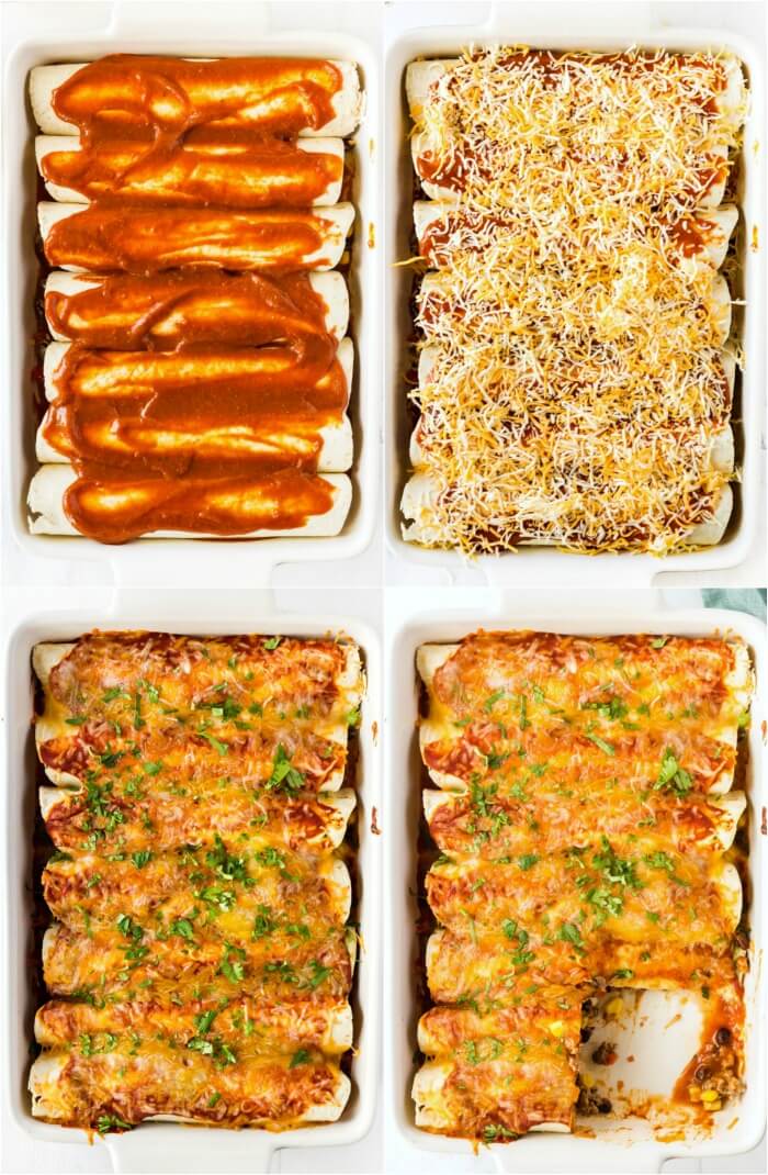 HOW TO MAKE BEEF ENCHILADAS