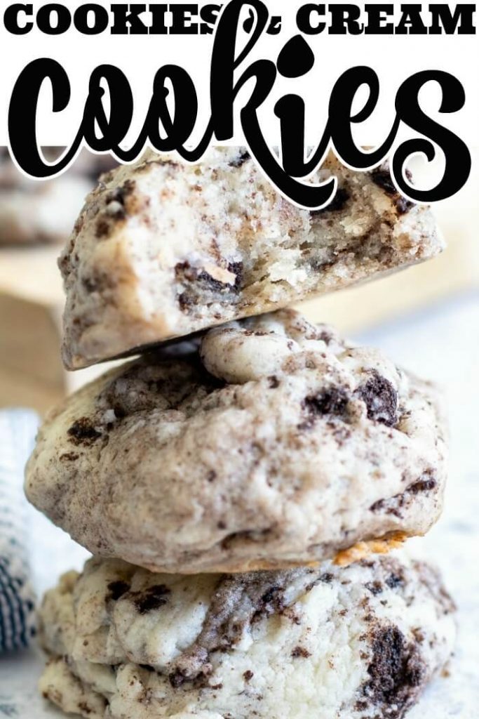 SOFT COOKIES AND CREAM COOKIES