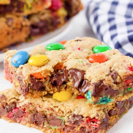 EASY MONSTER COOKIE BARS