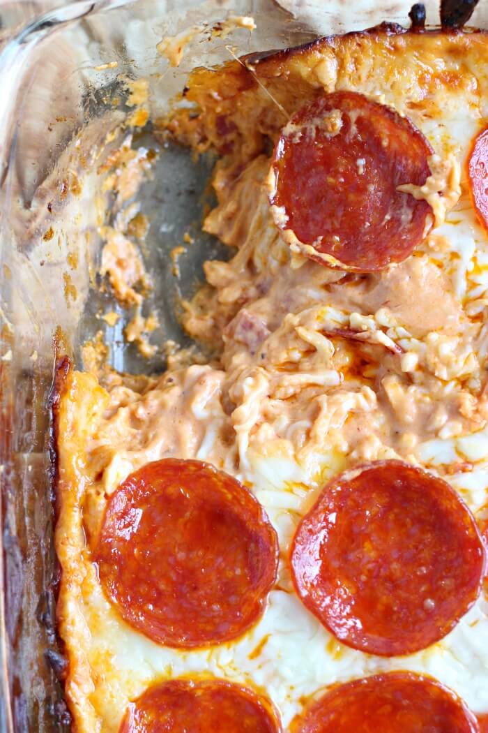 PIZZA DIP WITH CREAM CHEESE