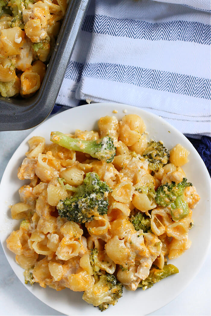 BROCCOLI MAC AND CHEESE WITH CHICKEN RECIPE