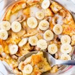 BEST HOMEMADE BANANA BREAD PUDDING