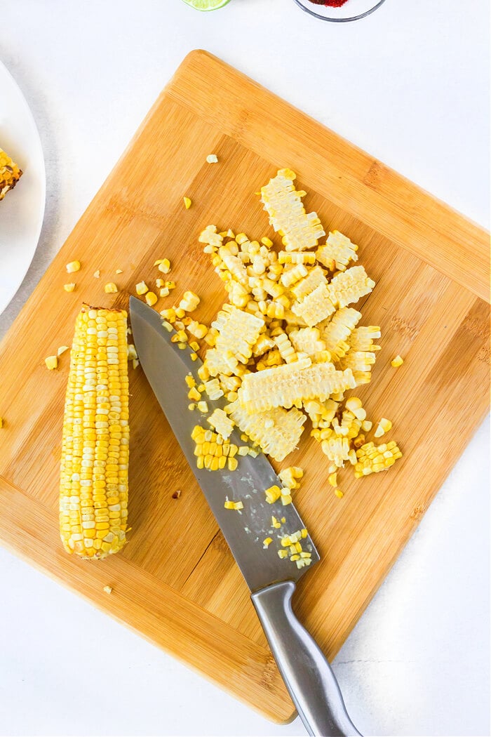 ROASTED CORN FOR MEXICAN ELOTE SALAD