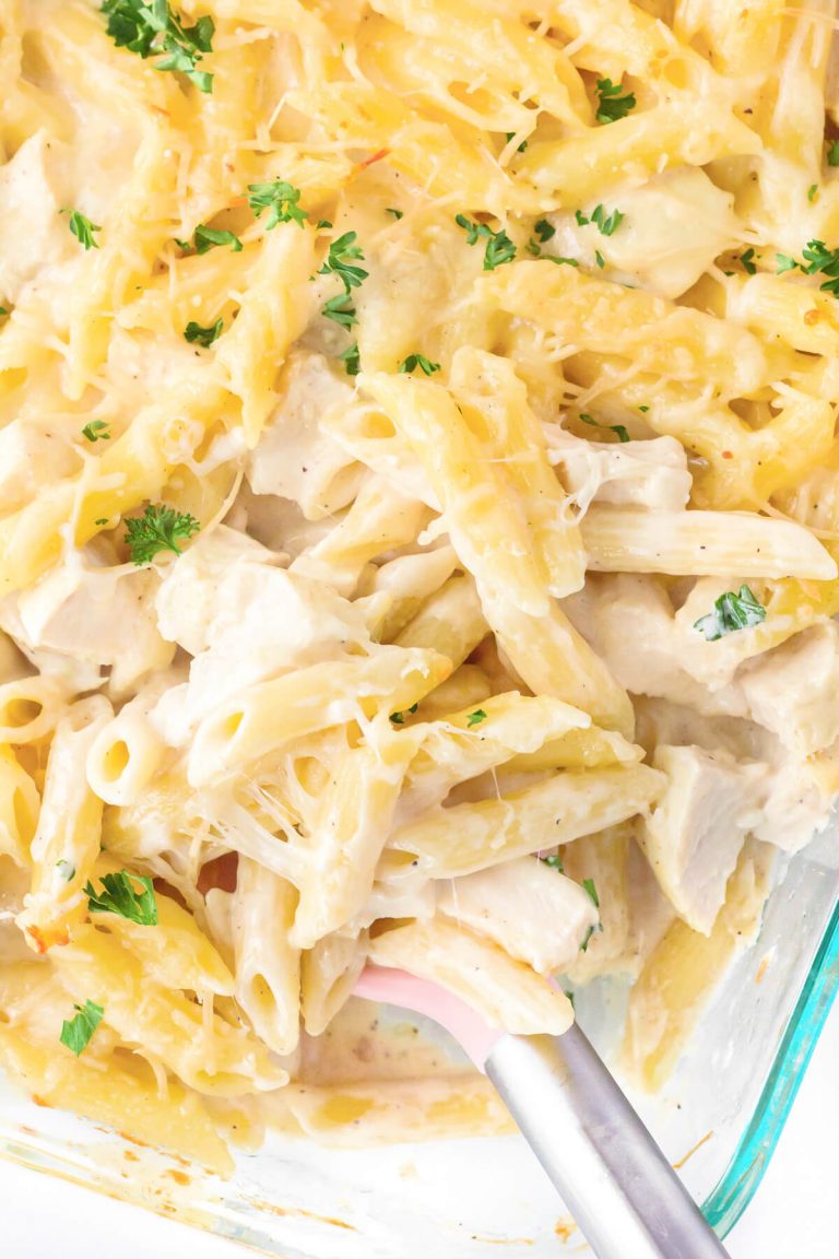 CHICKEN ALFREDO BAKE