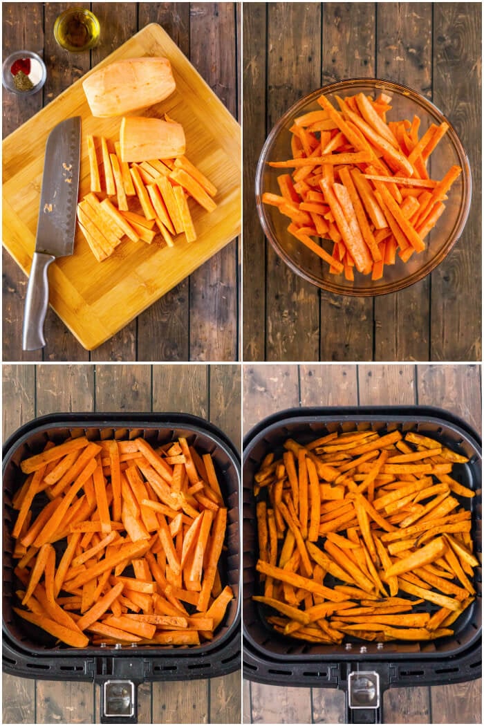 HOW TO MAKE SWEET POTATO FRIES IN AIR FRYER
