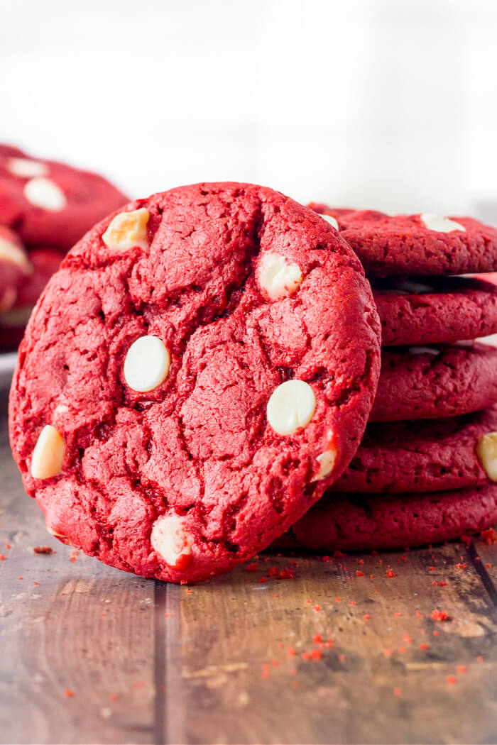 CHEWY RED VELVET CAKE MIX COOKIES