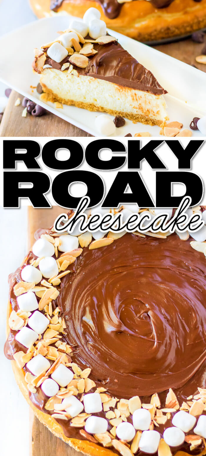 BEST HOMEMADE ROCKY ROAD CHEESECAKE RECIPE