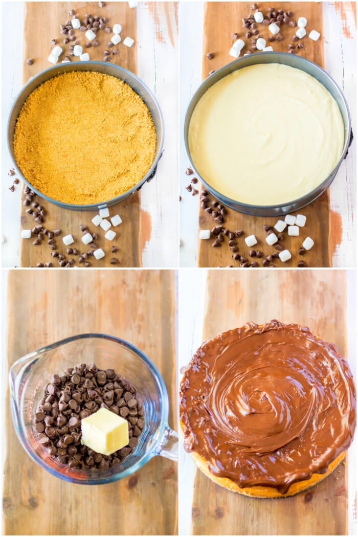 HOW TO MAKE ROCKY ROAD CHEESECAKE