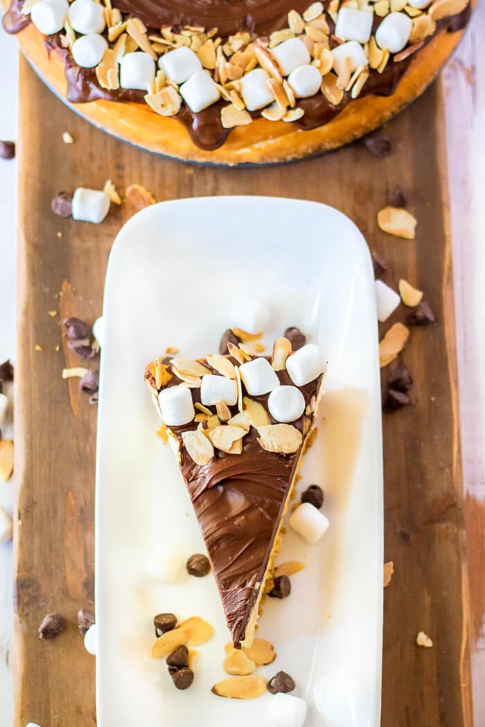 RECIPE FOR ROCKY ROAD CHEESECAKE