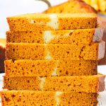 PUMPKIN BREAD WITH CREAM CHEESE SWIRL