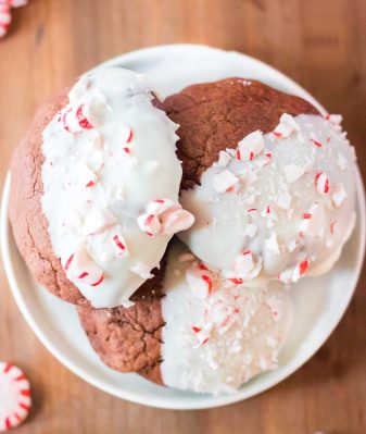 CHOCOLATE PEPPERMINT COOKIES