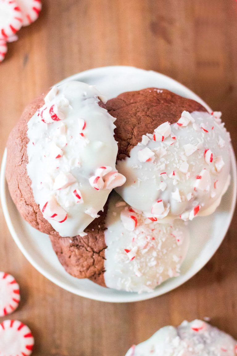 CHOCOLATE PEPPERMINT COOKIES