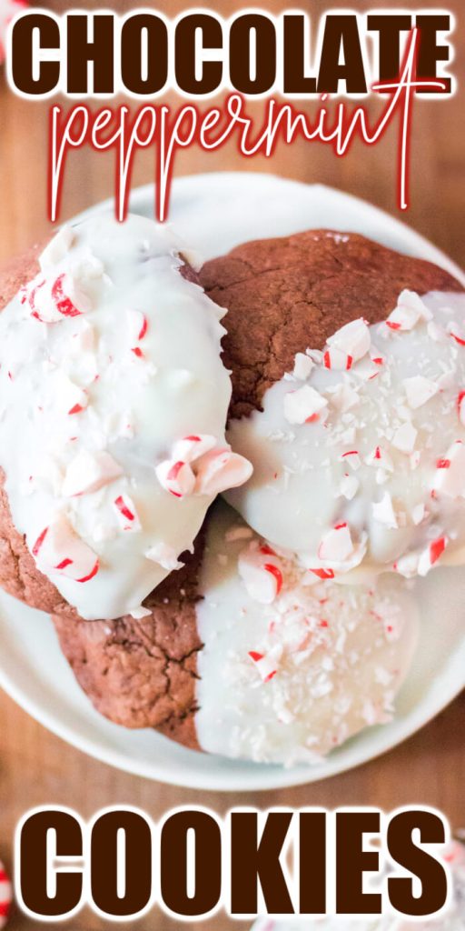 EASY CHOCOLATE PEPPERMINT COOKIES