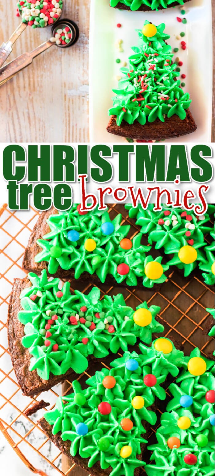 BEST CHRISTMAS TREE BROWNIE RECIPE