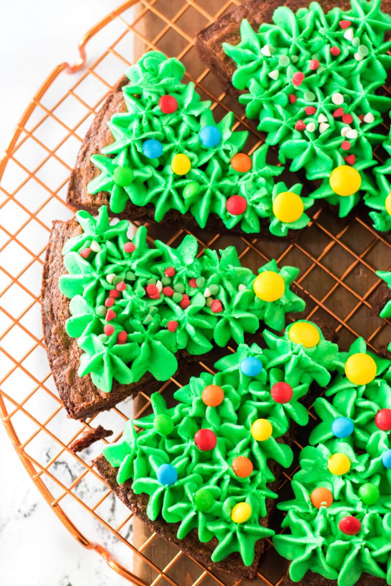 CHRISTMAS TREE BROWNIES RECIPE