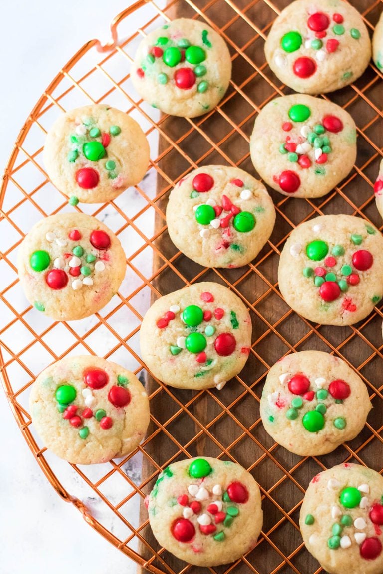 M&M CHRISTMAS COOKIES