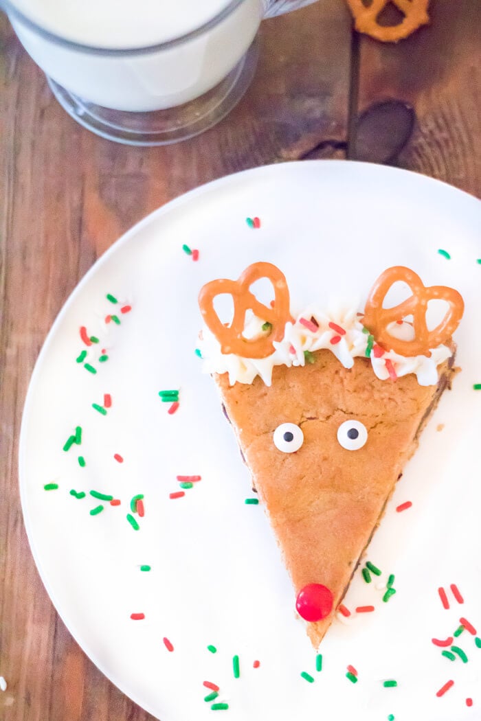 RUDOLPH THE RED NOSE REINDEER COOKIE CAKE