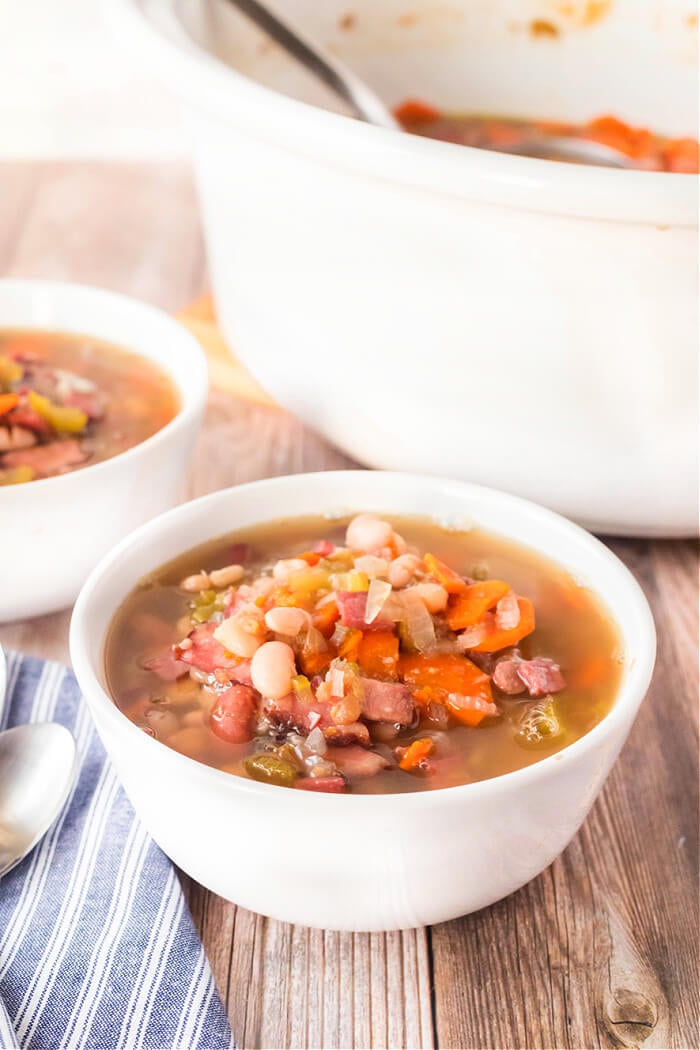 EASY HAM AND BEAN SOUP