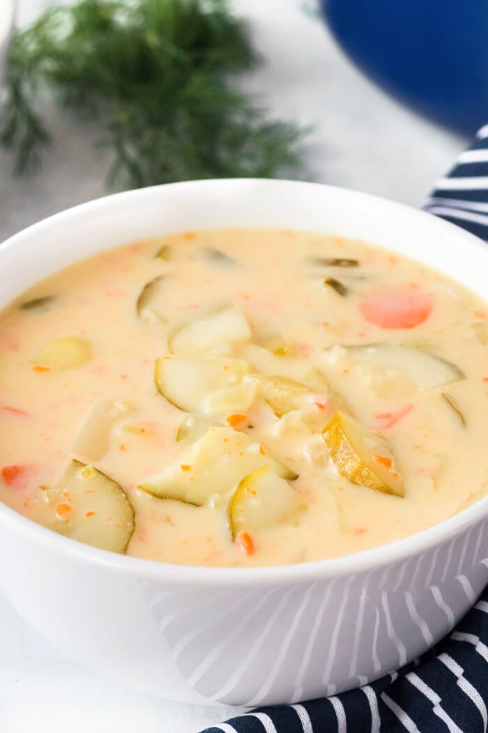 DILL PICKLE SOUP WITH POTATOES