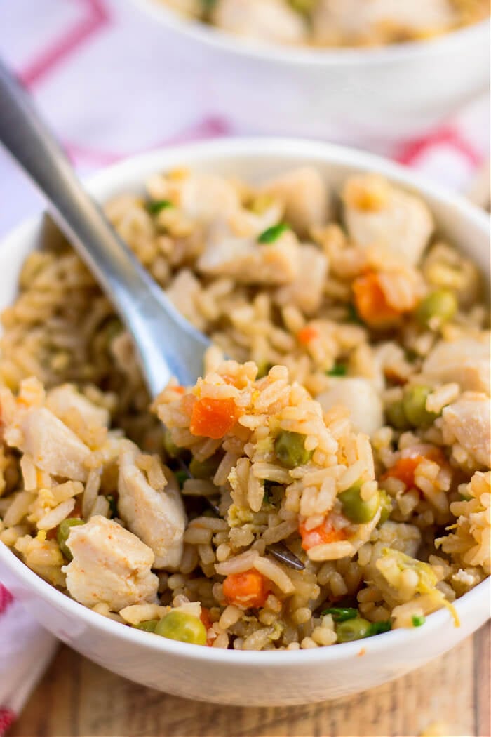 FRIED RICE WITH CHICKEN