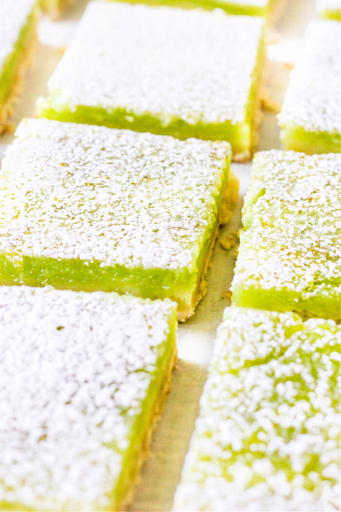 LIME BARS WITH SHORTBREAD CRUST