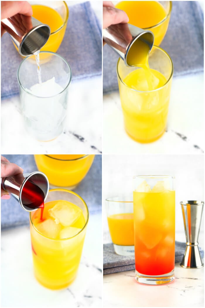 HOW TO MAKE A TEQUILA SUNRISE