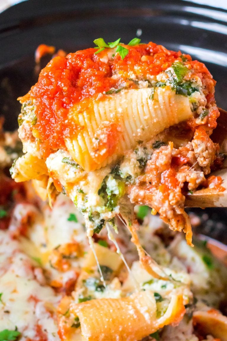 CROCKPOT STUFFED SHELLS