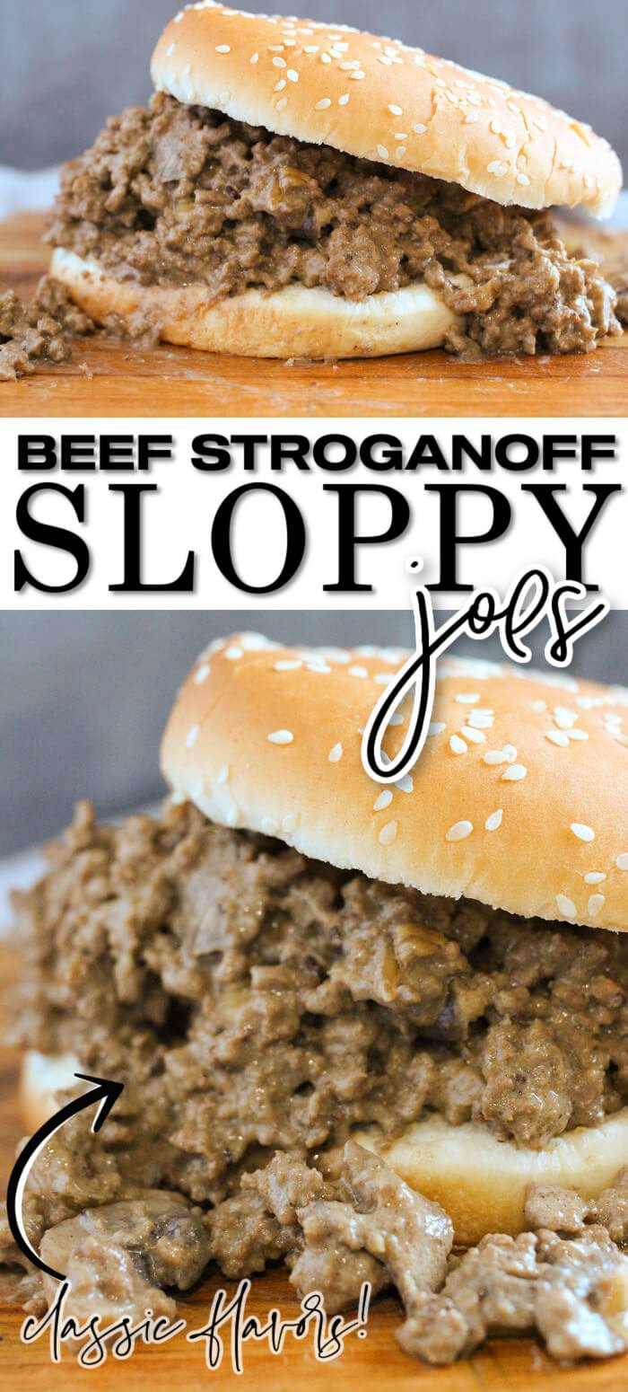 EASY BEEF STROGANOFF SLOPPY JOES