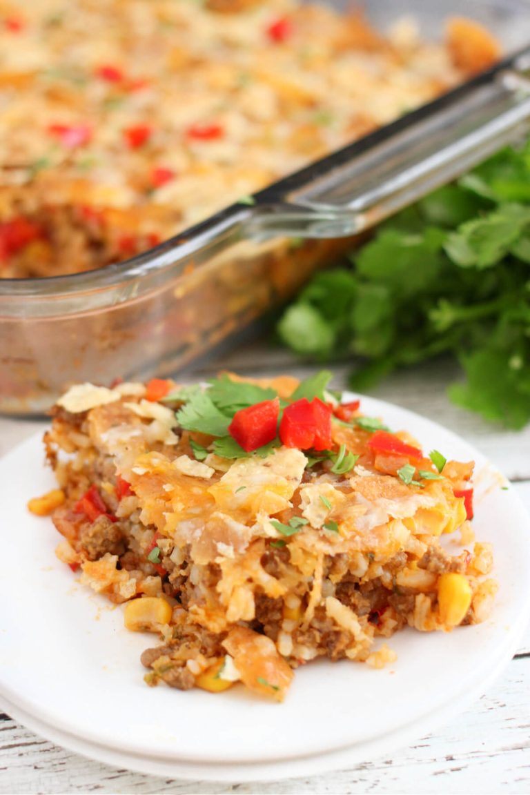 GROUND BEEF TACO CASSEROLE