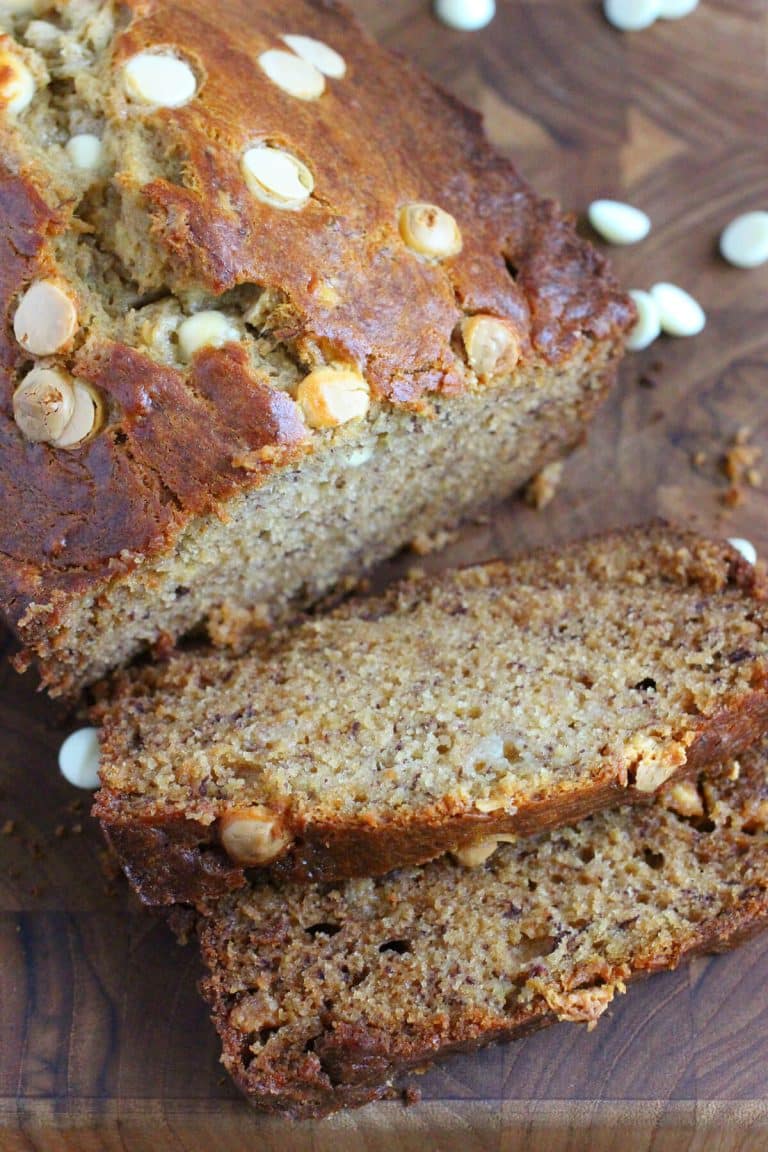 WHITE CHOCOLATE BANANA BREAD