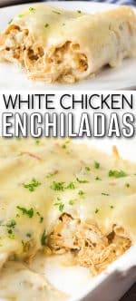 White Chicken Enchiladas - Mama Loves Food