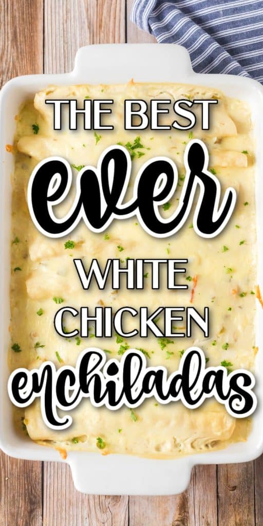 EASY WHITE CHICKEN ENCHILADAS RECIPE