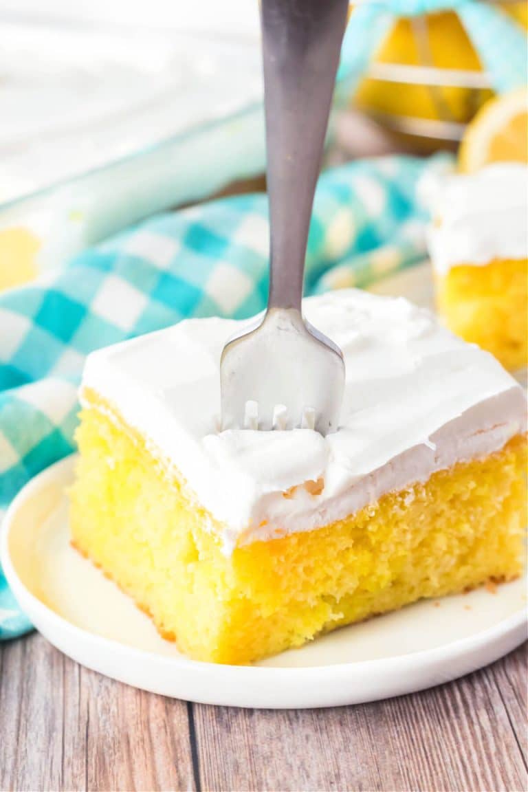 LEMON JELLO POKE CAKE