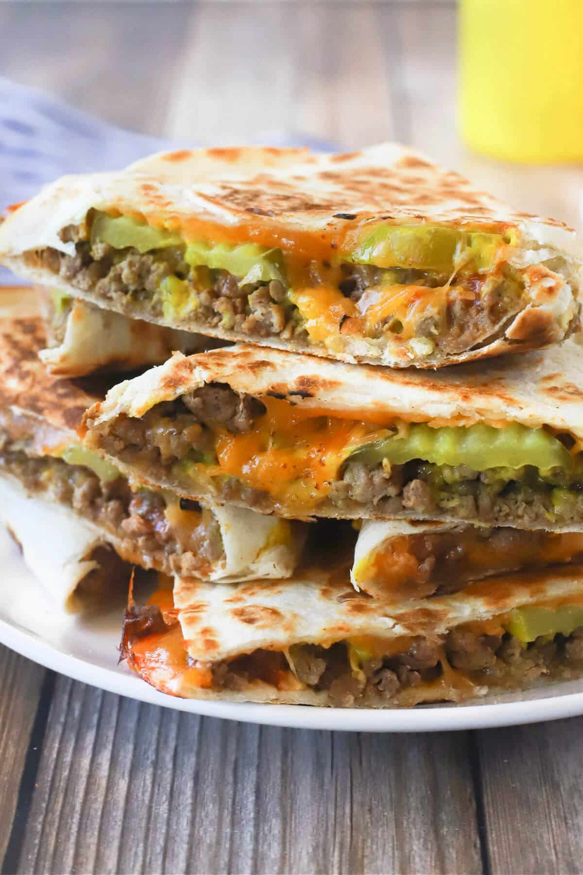 CHEESEBURGER QUESADILLA RECIPE
