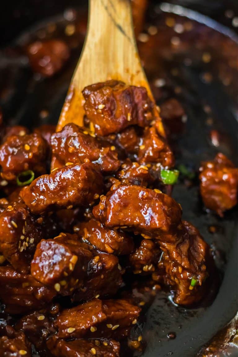 HONEY GARLIC STEAK BITES