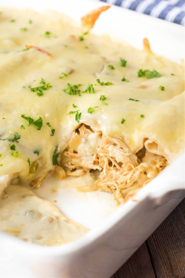 WHITE CHICKEN ENCHILADAS