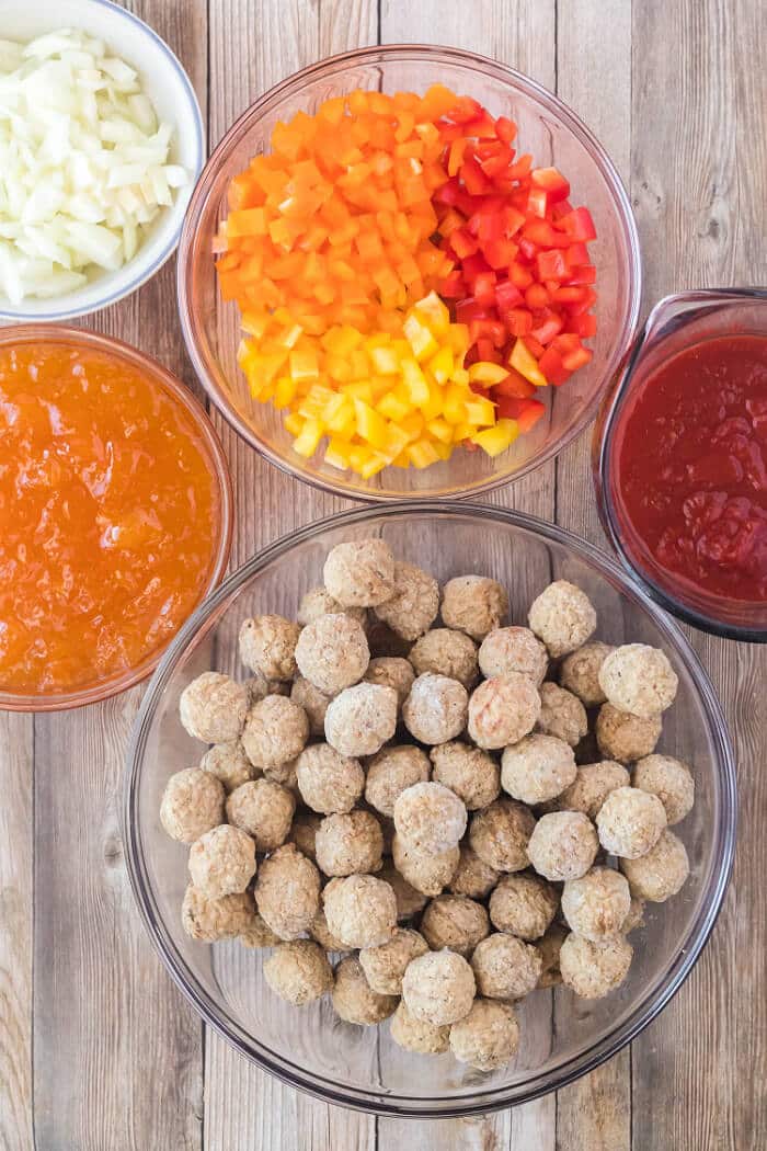 SWEET AND SOUR MEATBALL INGREDIENTS