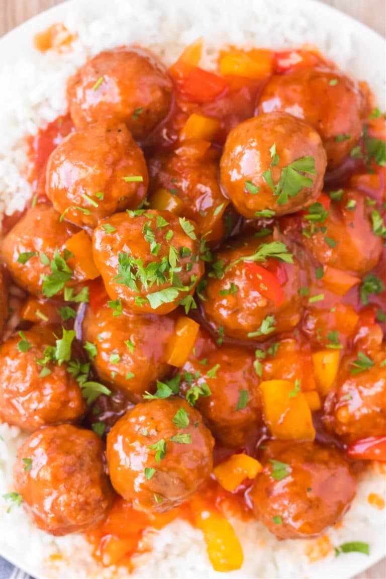 SWEET AND SOUR MEATBALLS