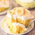 BANANA POKE CAKE