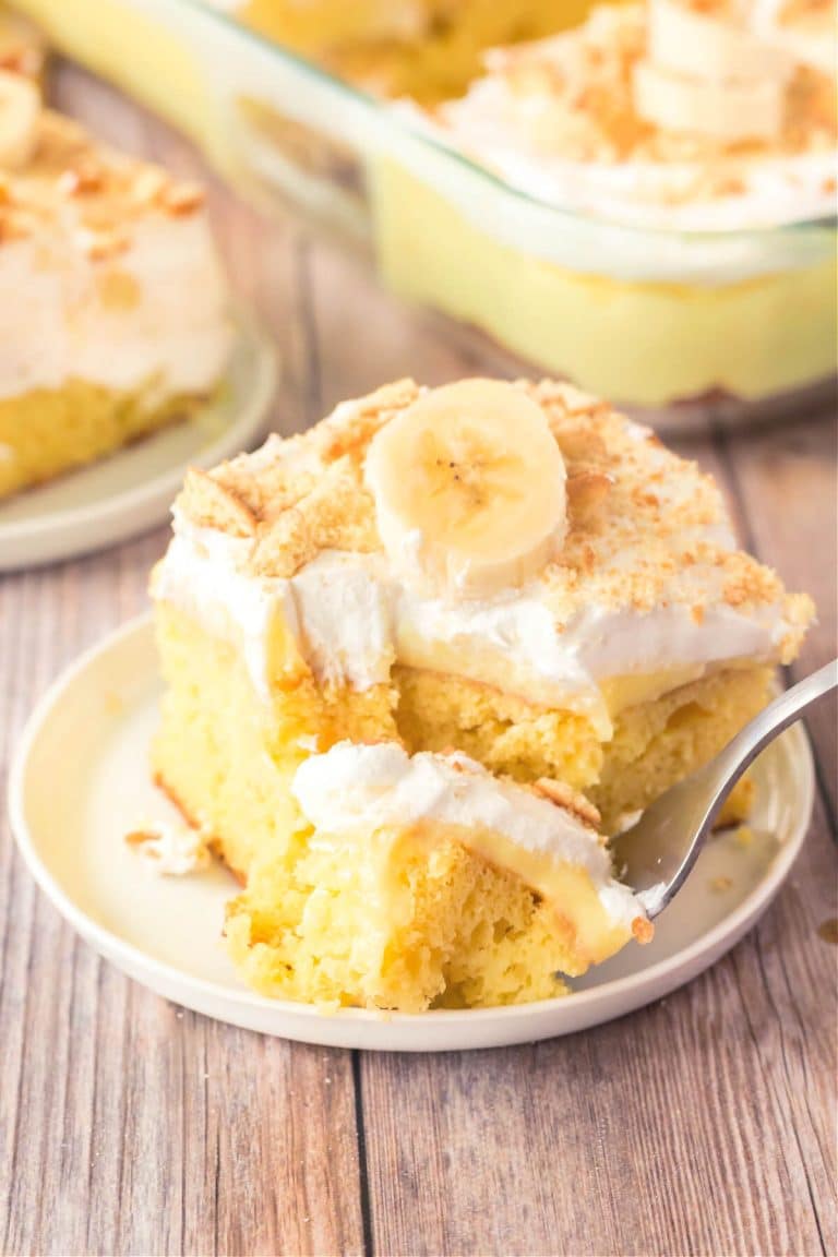 BANANA POKE CAKE
