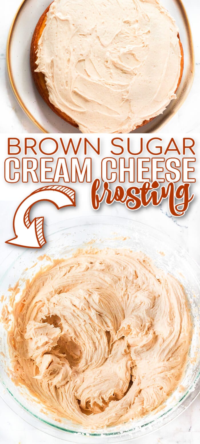 EASY BROWN SUGAR CREAM CHEESE FROSTING