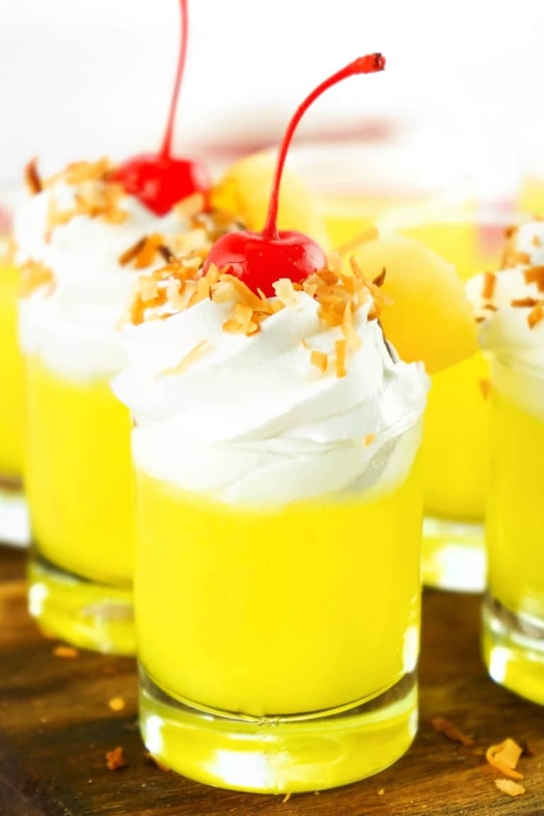 PINA COLADA JELLO SHOTS