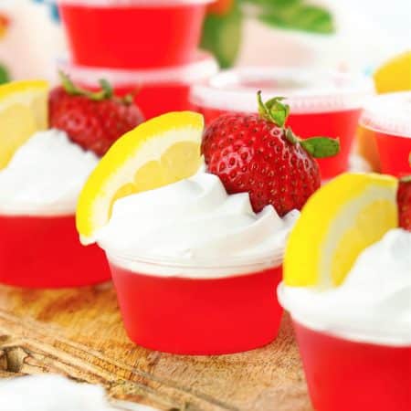 Strawberry Lemonade Jello Shots