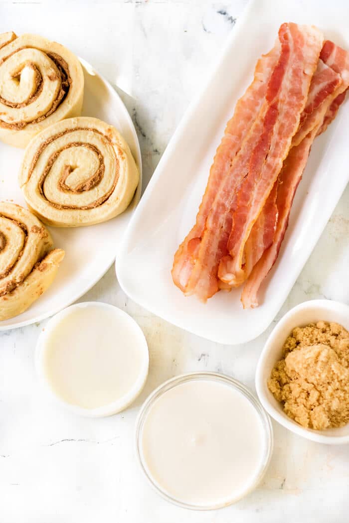 BACON WRAPPED CINNAMON ROLLS INGREDIENTS